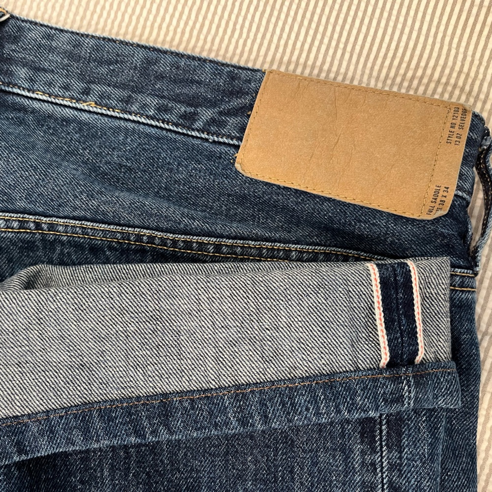 Buck Mason Full Saddle 13oz Selvedge Denim 38” Waist